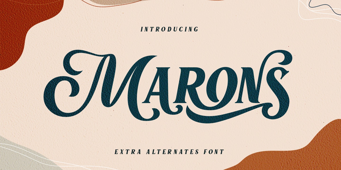 Пример шрифта Marons #1